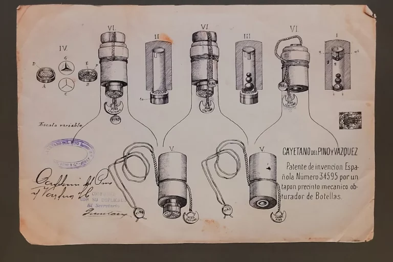 grafico invencion tapon bodega cayetano pino jerez visita guiada bodega jerez de la frontera naturanda 1 768x512